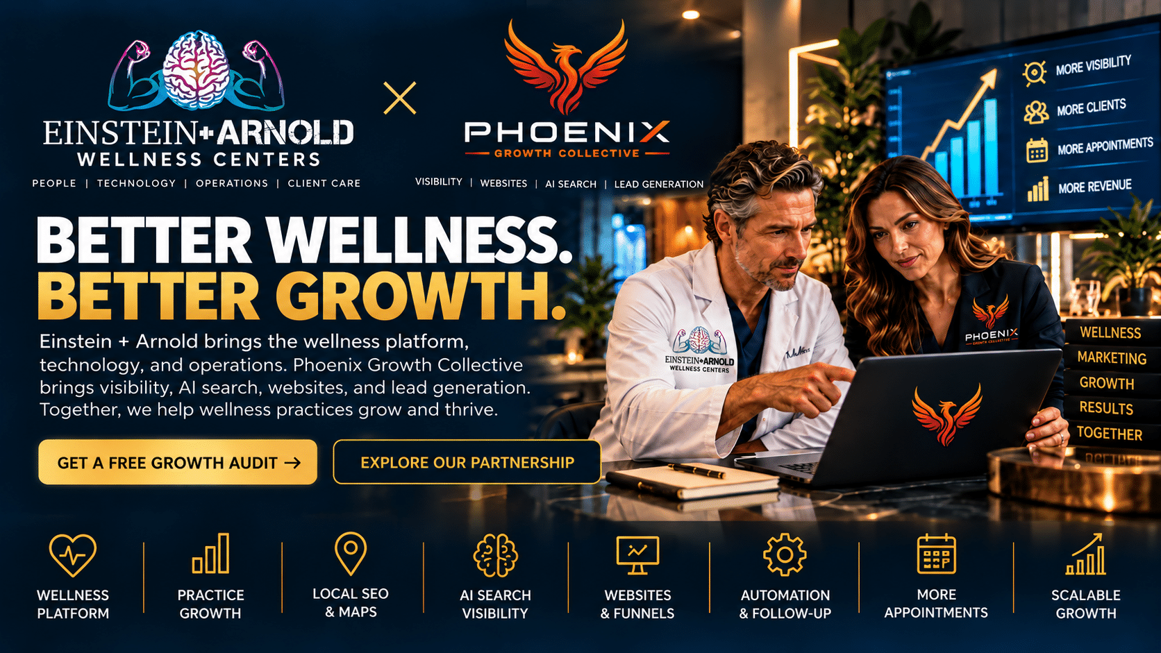 Einstein + Arnold Wellness Centers and Phoenix Growth Collective: better wellness, better growth
